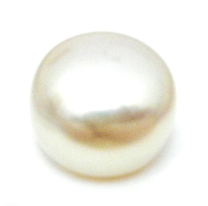 White 12.5mm Button Pearl